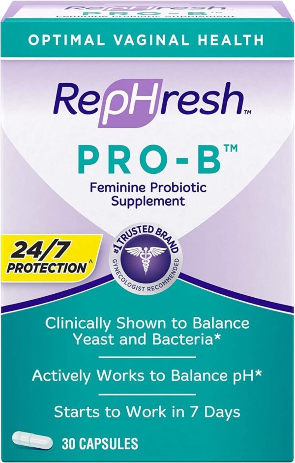 Rephresh Pro-B suplemento probiótico femenino 30 cápsulas