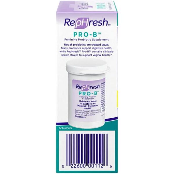 Rephresh Pro-B suplemento probiótico salud femenina