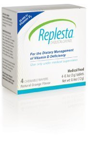 Replesta wafers masticables sabor naranja paquete de 4 piezas