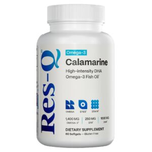 Version 1.0.0 Res-Q Calamarine DHA Omega-3 cápsulas frasco frontal