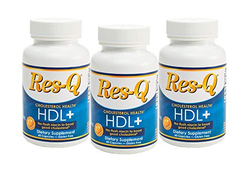Frasco Res-Q HDL+ suplemento vitamina B3 para colesterol bueno