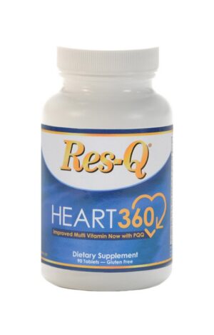 Frente del envase de Res-Q Heart360 Multivitamin