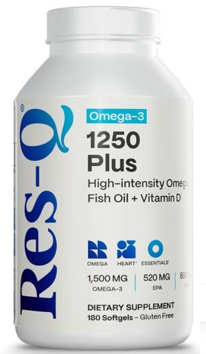 Frasco de Res-Q Omega-3 1250+ D3
