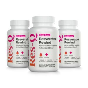 Res-Q Resveratrol Rewind 3-Pack etiqueta