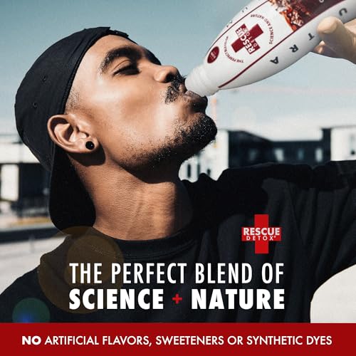 Version 1.0.0 Botella Rescue Detox ICE 946 ml sabor arándano limpia rápido