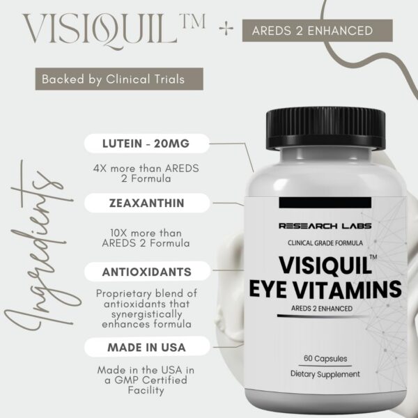 Research Labs Eye Vitamins etiqueta detalle