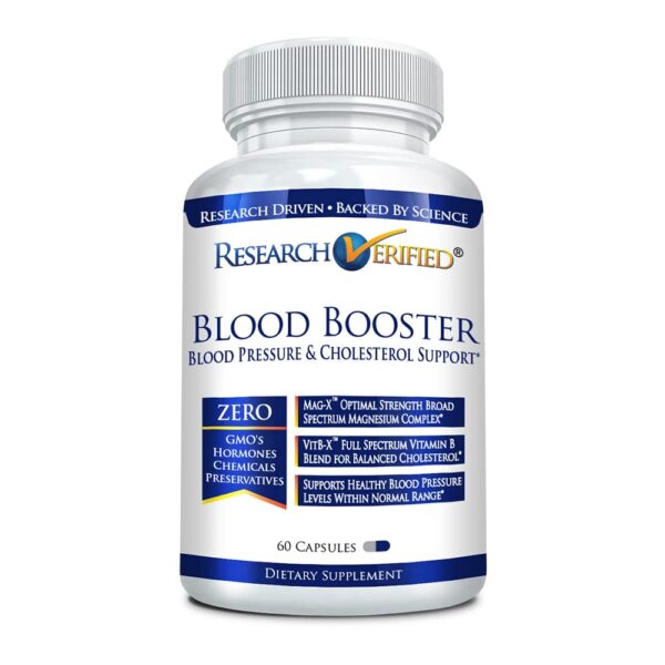 Version 1.0.0 Research Verified Blood Booster 60 cápsulas apoyo circulación