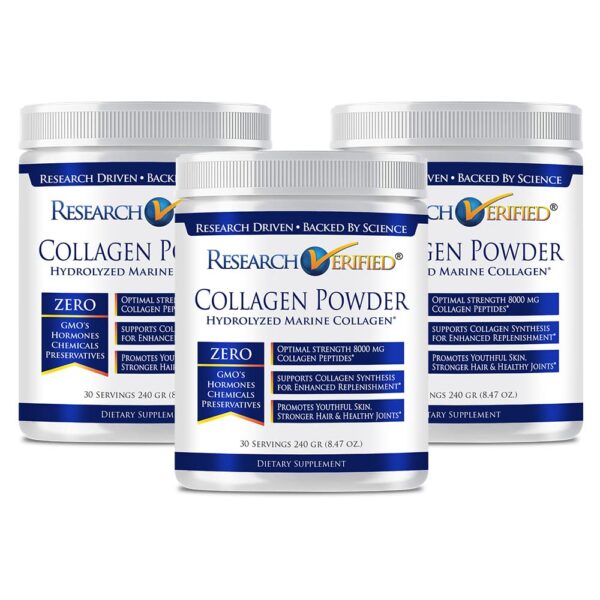 Version 1.0.0 Frasco de Research Verified Collagen Powder