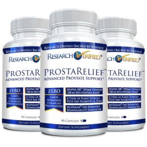 Botellas Research Verified Prosta Relief salud prostata 90 cápsulas