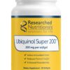 Version 1.0.0 Researched Nutritionals ubiquinol 200 mg frasco frontal