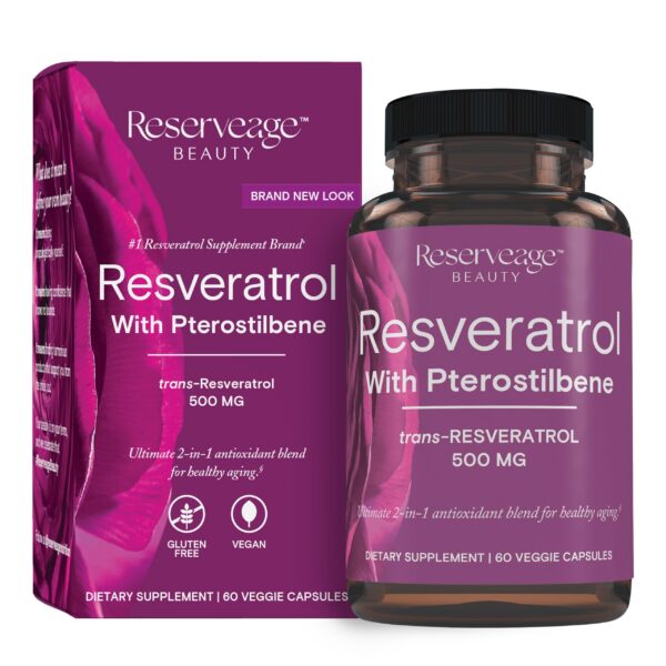 Frasco Reserveage Beauty Resveratrol y Pterostilbene