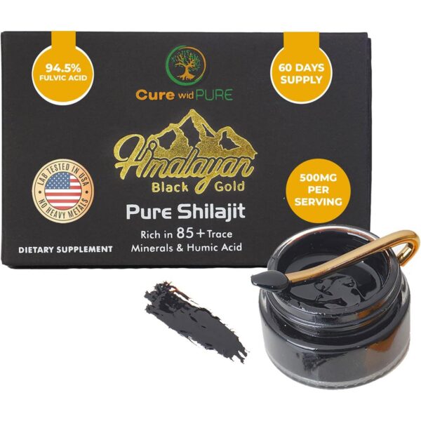 Version 1.0.0 Resina pura de shilajit himalayo Cure wid Pure 500mg