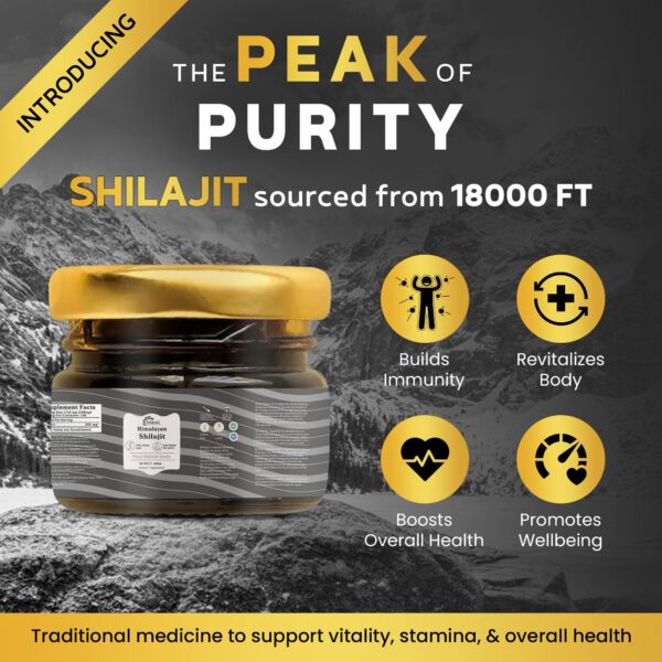 Resina de shilajit natural BioBoost Himalaya suplemento mineral