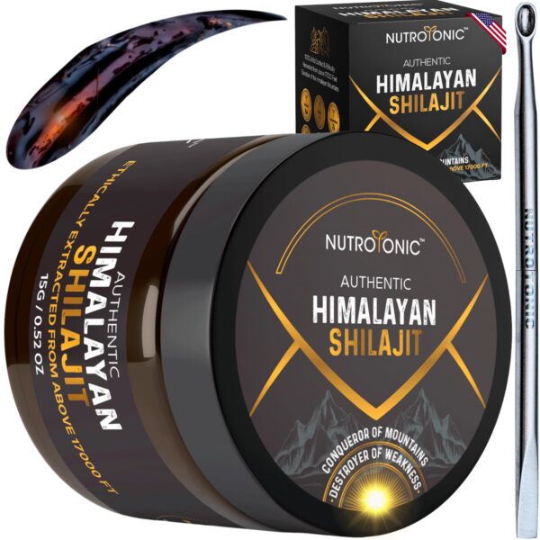 Resina Shilajit NutroTonic Himalaya orgánica 2 piezas