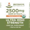 Version 1.0.0 Etiqueta de Restorative Botanicals hemp oil