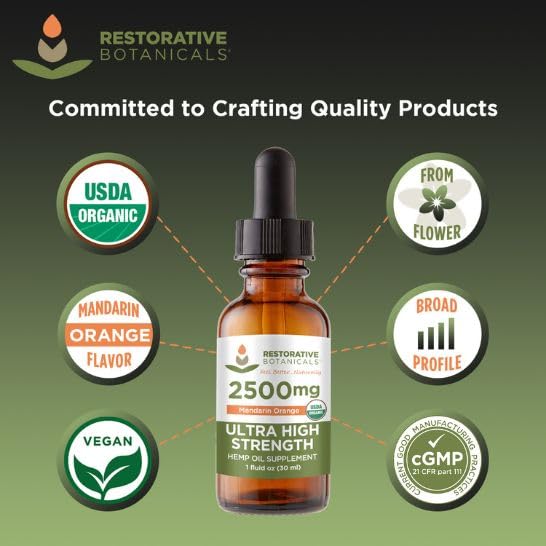 Frasco de aceite de cáñamo mandarina