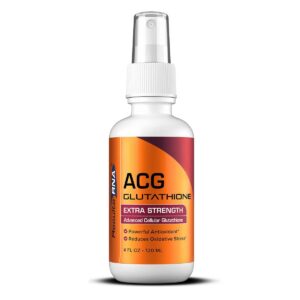Spray bucal Results RNA ACG Glutathione en rojo