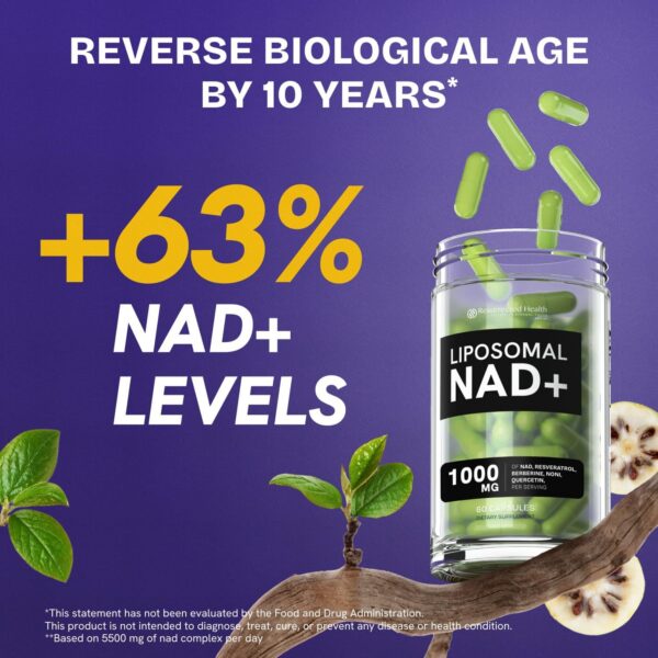 Etiqueta detallada del NAD liposomal