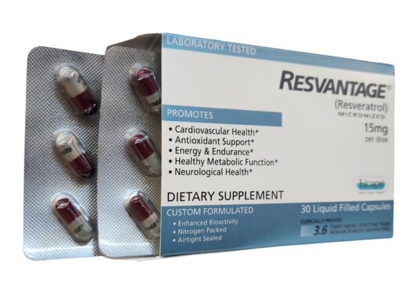 Presentación de 30 cápsulas líquidas