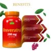 Frasco de Resveratrol ALFA VITAMINS de perfil