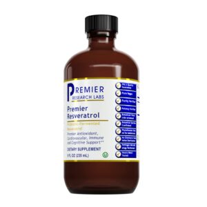 Frasco de Resveratrol líquido Premier Research Labs 8 oz