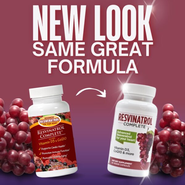 Etiqueta del producto Resvinatrol Complete