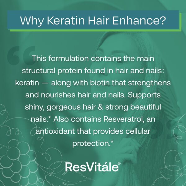 Cápsulas ResVitale Keratin Hair Enhance
