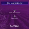 Frasco y etiqueta de ResVitale Resveratrol