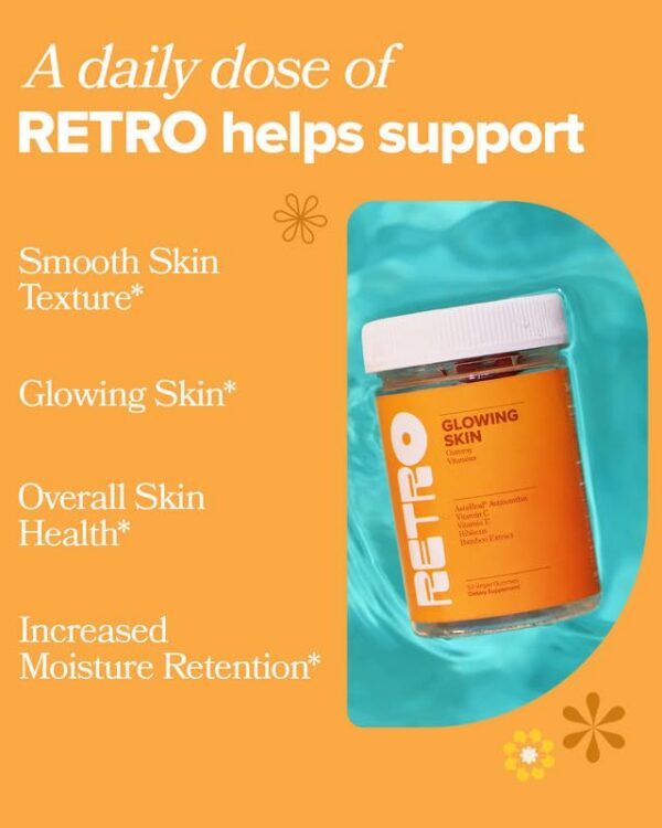 Gomitas RETRO astaxantina etiqueta