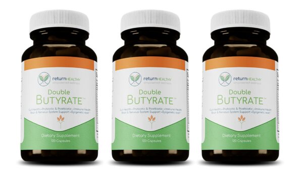 Return Healthy Double Butyrate suplemento salud intestinal 120 cápsulas