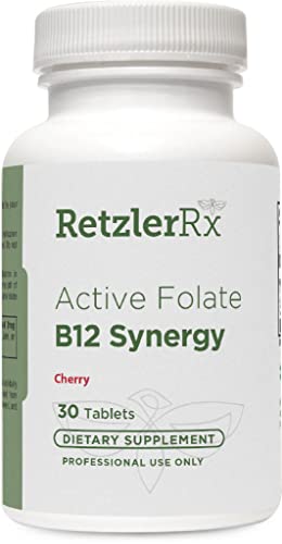 RetzlerRx pastillas folato activo B12 30 unidades paquete