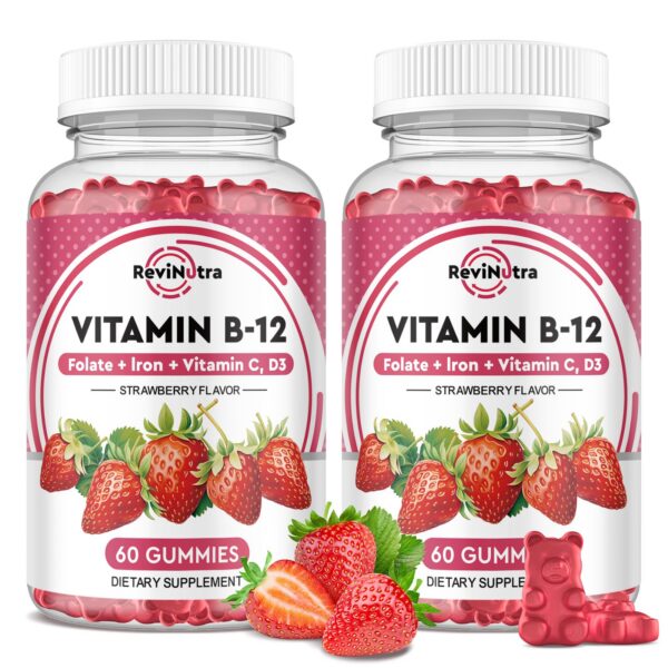 Version 1.0.0 Gomitas B12 ReviNutra sabor fresa - frontal