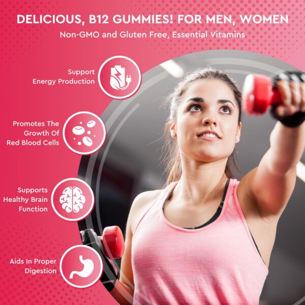 Gomitas B12 de ReviNutra en frasco