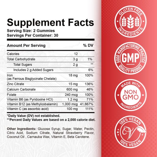 Gomitas sabor fresa frente