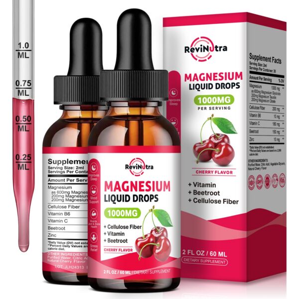 Frontal de las gotas de magnesio glicinato