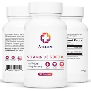 Version 1.0.0 REVITALIZE vitamina d3 frasco 120 cápsulas