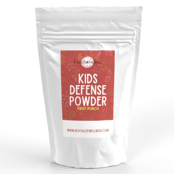 Revitalize Wellness Kids Defense polvo vitamina c y b3 sabor punch frutas