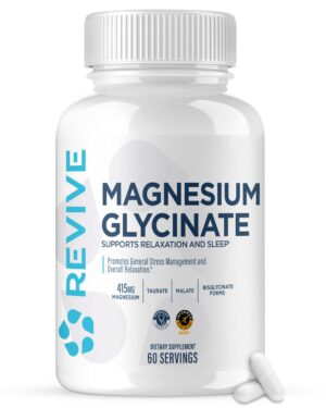 Frasco de Revive Magnesium Glycinate 200mg