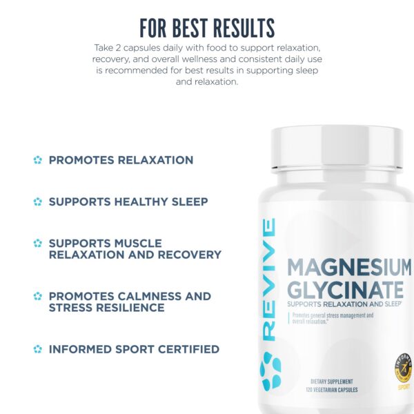 Detalle de etiqueta Revive Glycinato