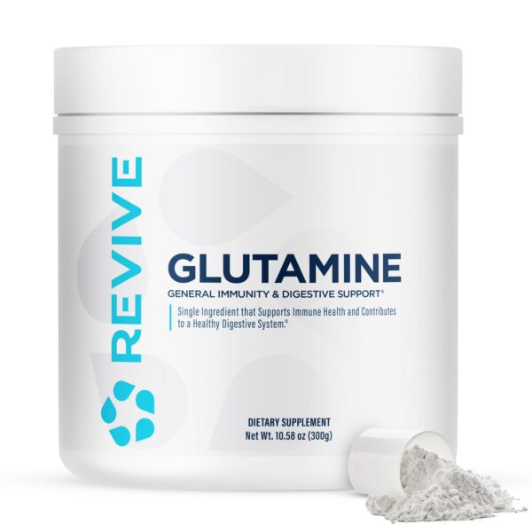 Frente del envase Revive MD L-Glutamina