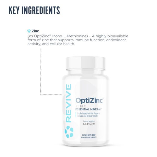 Envase de zinc Revive con etiqueta