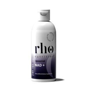 Version 1.0.0 Rho Nutrition NAD+ Liposomal frasco suplemento líquido ultra absorción