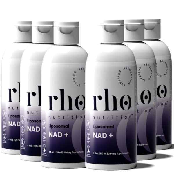 Rho Nutrition NAD+ Liposomal paquete de 6 frascos suplemento líquido