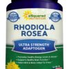 Botella de suplemento Rhodiola Rosea 1000mg 180 cápsulas veganas