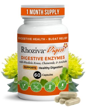 Version 1.0.0 Frente del frasco de Rhoziva Digest