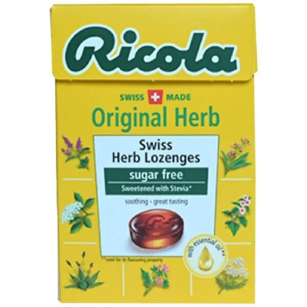 Ricola gotas herbales sin azúcar con stevia paquete 10