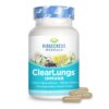 Version 1.0.0 ClearLungs Immune suplemento en envase RidgeCrest Herbals