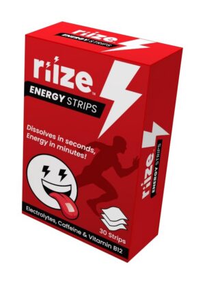 Riize tiras de energía 30 conteo cafeína y vitaminas
