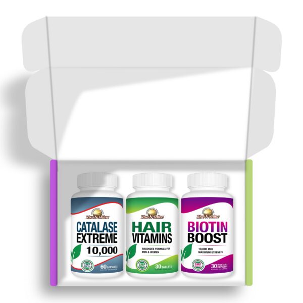 Paquete cuidado capilar Rise-N-Shine 3 suplementos variados