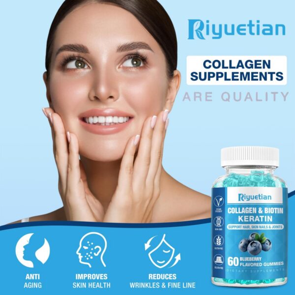 Etiqueta de Biotin Gummies Riyuetian